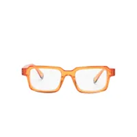 etnia barcelona lunettes de vue brutal à monture rectangulaire - orange