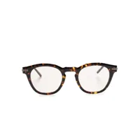 oliver peoples lunettes de vue len à effet écailles de tortue - marron