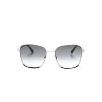 tom ford eyewear lunettes de soleil oversize à monture carrée - noir