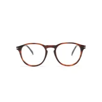 eyewear by david beckham lunettes de soleil à monture ronde - marron