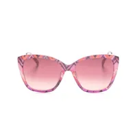 missoni lunettes de soleil à monture papillon - rose
