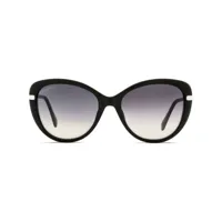 omega eyewear lunettes de soleil à monture papillon - noir