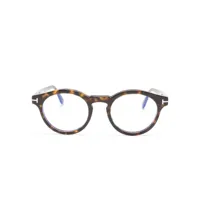 tom ford eyewear lunettes de vue à monture pantos - marron