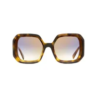 mcm lunettes de soleil 709s à monture carrée - marron