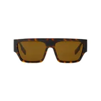 burberry lunettes de soleil teintées à effet écaille de tortue - marron