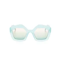 marni eyewear lunettes de soleil laughing waters à monture oversize - bleu