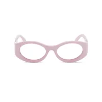 ambush lunettes de soleil gogelen à monture ovale - rose