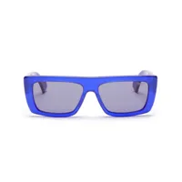 marcelo burlon county of milan lunettes de soleil lebu à monture carrée - bleu