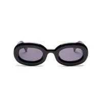 marcelo burlon county of milan lunettes de soleil maula à monture ronde - noir