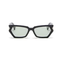 marcelo burlon county of milan lunettes de soleil arica à monture géométrique - noir
