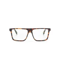 off-white lunettes de vue à monture carrée - marron