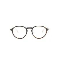 eyewear by david beckham lunettes de vue db 1106 à monture ronde - marron