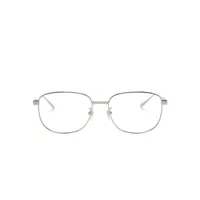gucci eyewear lunettes de vue à monture rectangulaire - argent