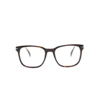 eyewear by david beckham lunettes de vue db 1083 à monture carrée - marron
