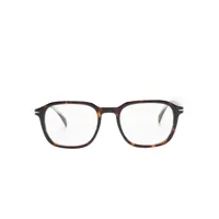 eyewear by david beckham lunettes de vue db 1084 à monture carrée - marron