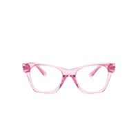 versace eyewear lunettes de vue à monture papillon - rose