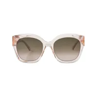 jimmy choo eyewear lunettes de soleil leela à monture carrée - rose