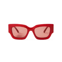 jimmy choo eyewear lunettes de soleil nena à monture carrée - rouge