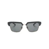 dolce & gabbana eyewear lunettes de soleil à plaque logo - noir