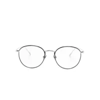 linda farrow lunettes de vue harrison à monture ronde - argent