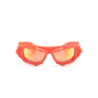 ottolinger lunettes de soleil à monture oversize - rouge