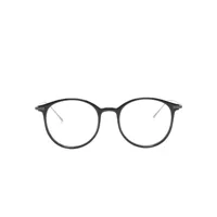 linda farrow lunettes de vue gray à monture ronde - noir