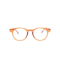 linda farrow lunettes de vue bay à monture ronde - orange