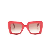 lapima lunettes de soleil teresa calor à monture oversize - rouge