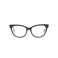burberry eyewear lunettes de vue evelyn à monture papillon - noir