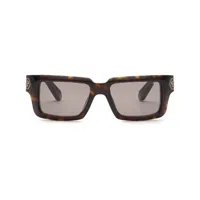 philipp plein lunettes de vue carrée daily masterpiece - marron