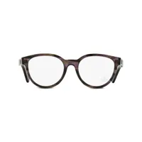 moncler eyewear lunettes de vue pantos à monture ovale - violet