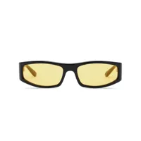courrèges lunettes de soleil rectangulaires tech - noir