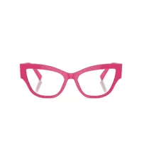 dolce & gabbana eyewear lunettes de vue à monture papillon - violet