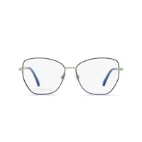 swarovski lunettes de vue 5393 à monture papillon - bleu