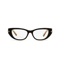 swarovski lunettes de vue 5476 à monture rectangulaire - marron