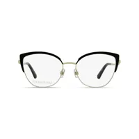 swarovski lunettes de vue 5402 à logo gravé - noir