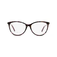 swarovski lunettes de vue 5396 à monture ovale - violet