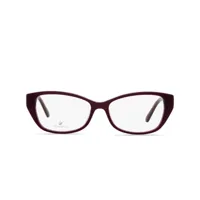 swarovski lunettes de vue 5391 à monture rectangulaire - violet