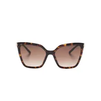 bvlgari lunettes de soleil à monture papillon - marron