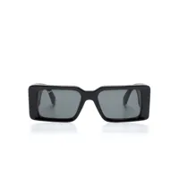 off-white lunettes de vue rectangulaires à logo gravé - noir
