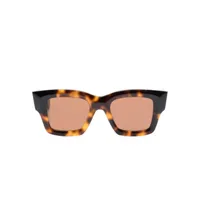 jacquemus lunettes de soleil à monture carrée - marron
