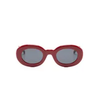 jacquemus lunettes de soleil à plaque logo - rouge