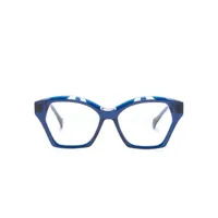 etnia barcelona lunettes de vue snake eyes à monture oversize - bleu
