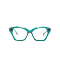 etnia barcelona lunettes de vue snake eyes à monture oversize - vert