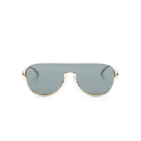 versace eyewear lunettes de soleil medusa head à monture pilote - gris