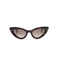 dsquared2 eyewear lunettes de soleil hype à monture papillon - marron