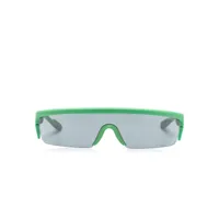 emporio armani lunettes de soleil à monture rectangulaire - vert