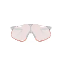 100% eyewear lunettes de soleil xs à monture couvrante - gris