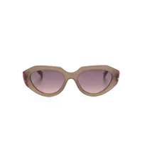 missoni eyewear lunettes de soleil à monture papillon - marron