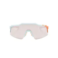 100% eyewear lunettes de soleil oversize speedcraft - bleu